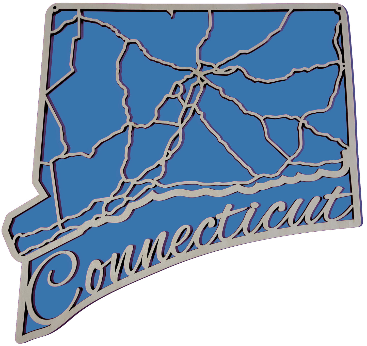 Connecticut State Road Map