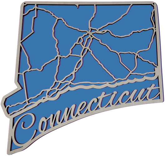 Connecticut State Road Map