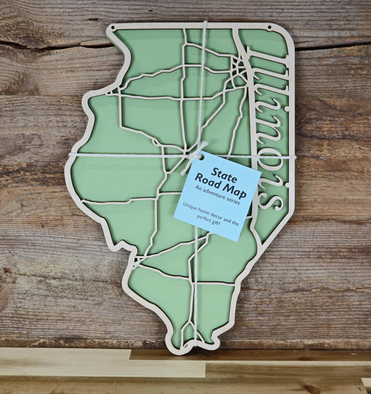 Illinois State Road Map