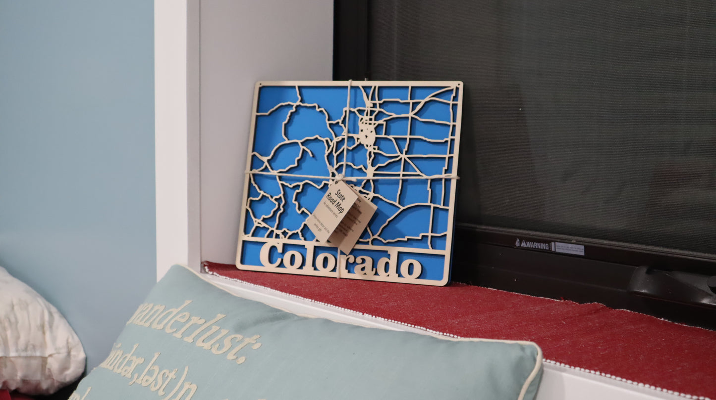 Colorado State Road Map