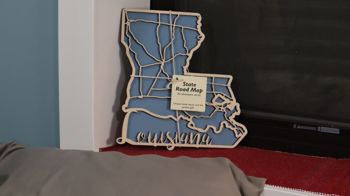 Louisiana State Road Map