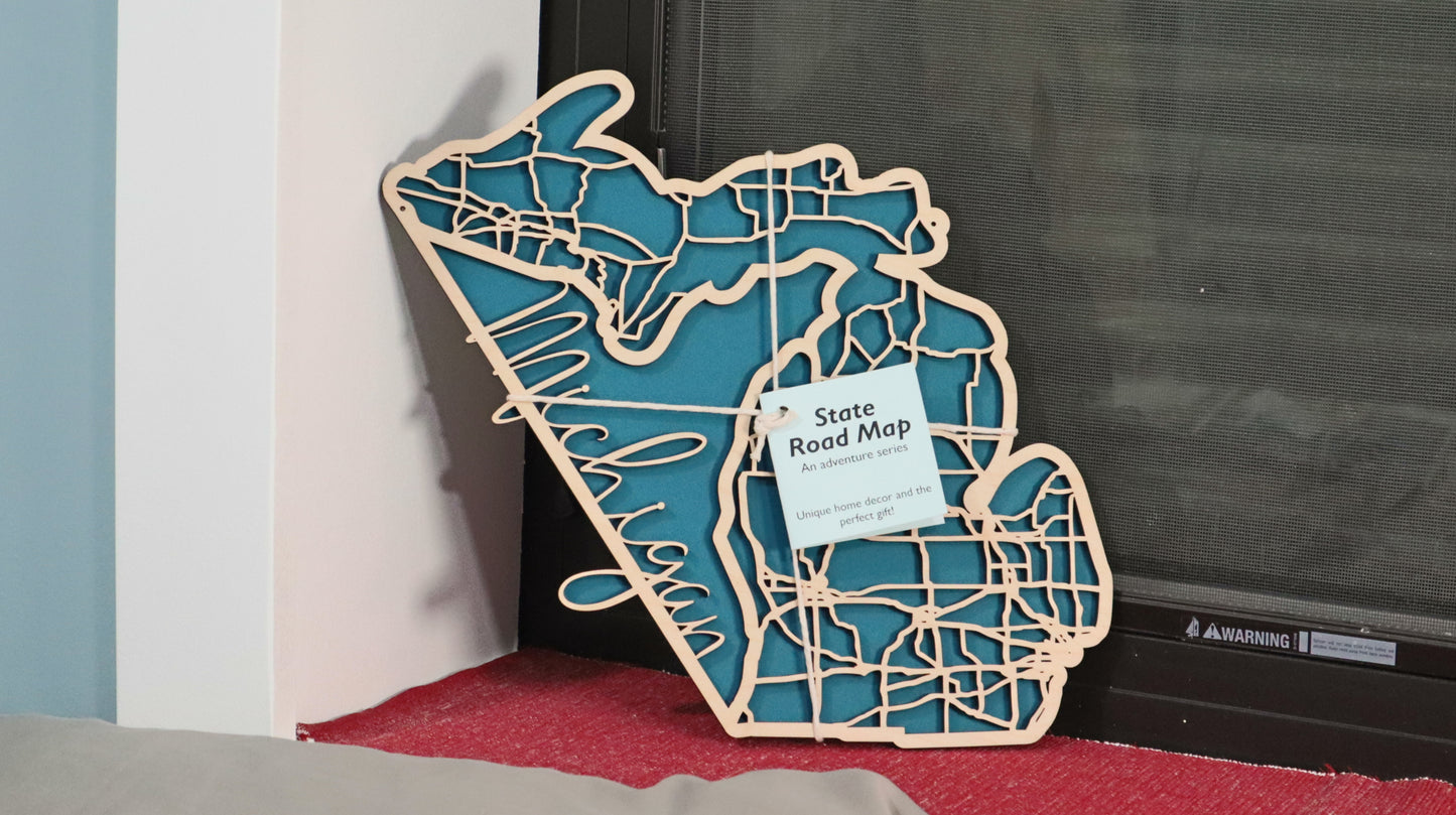 Michigan State Road Map