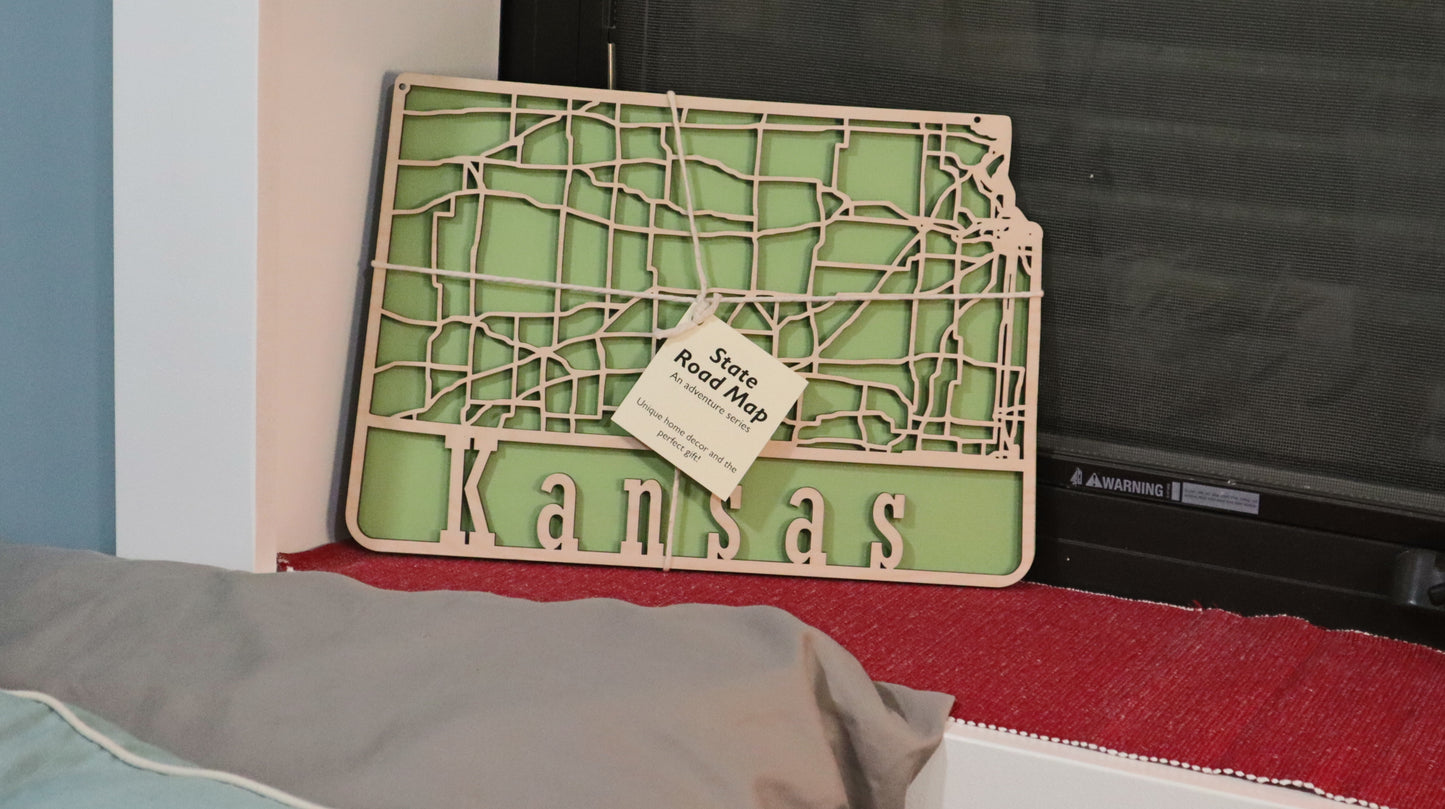 Kansas State Road Map