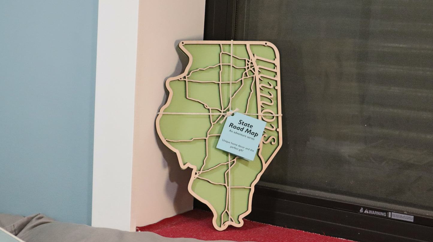 Illinois State Road Map