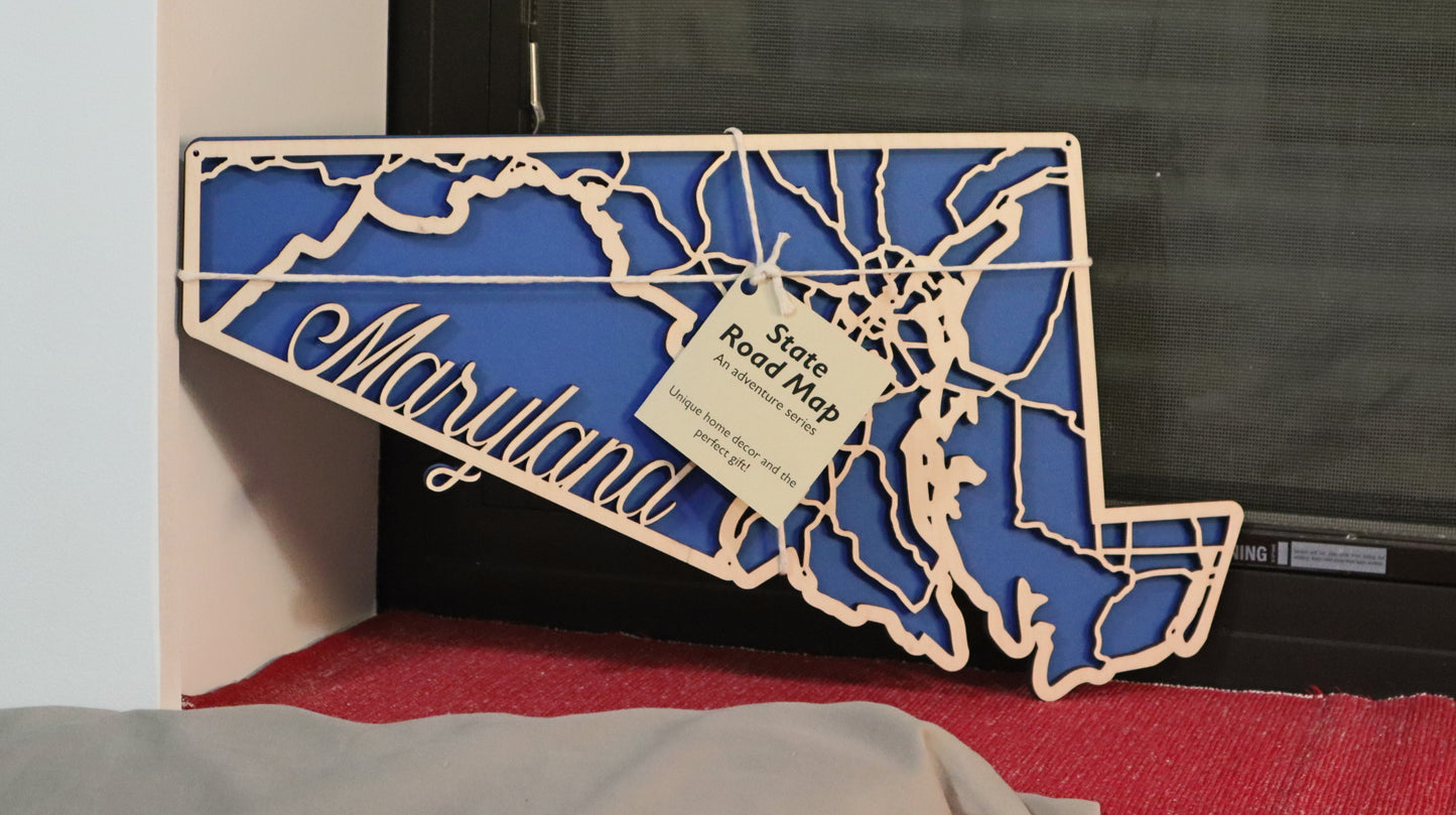 Maryland State Road Map