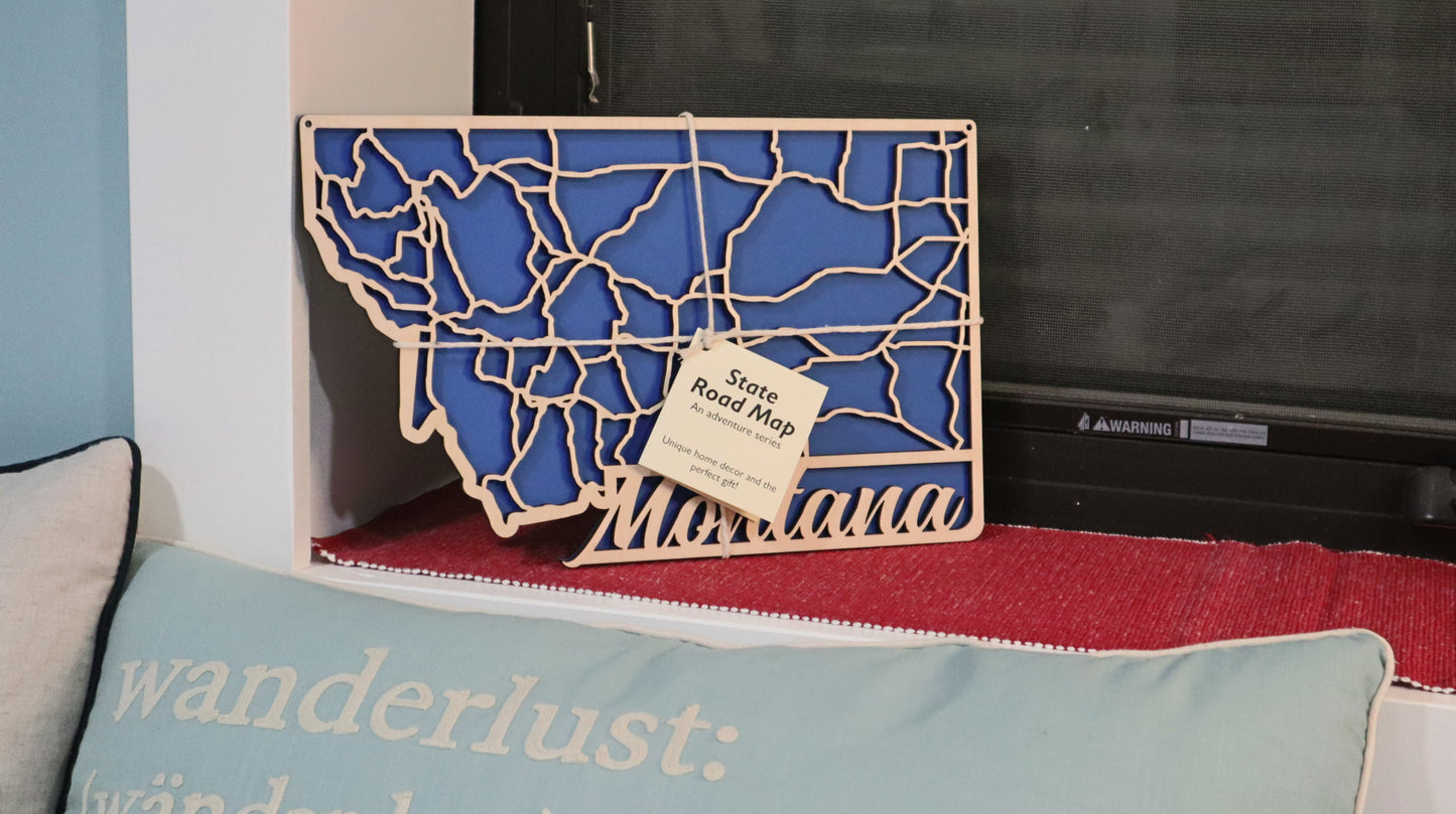 Montana State Road Map