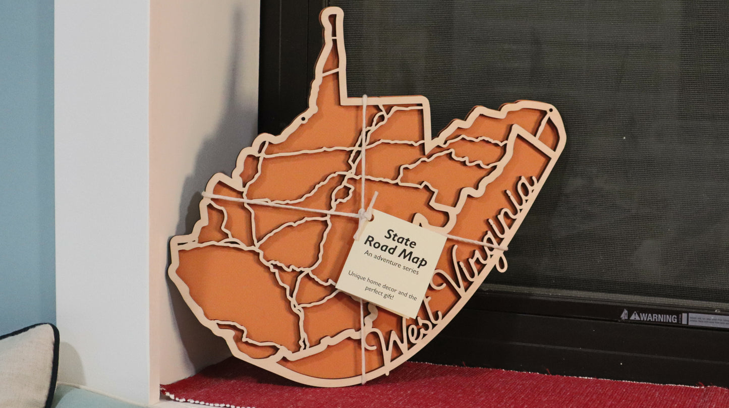 West Virginia State Road Map