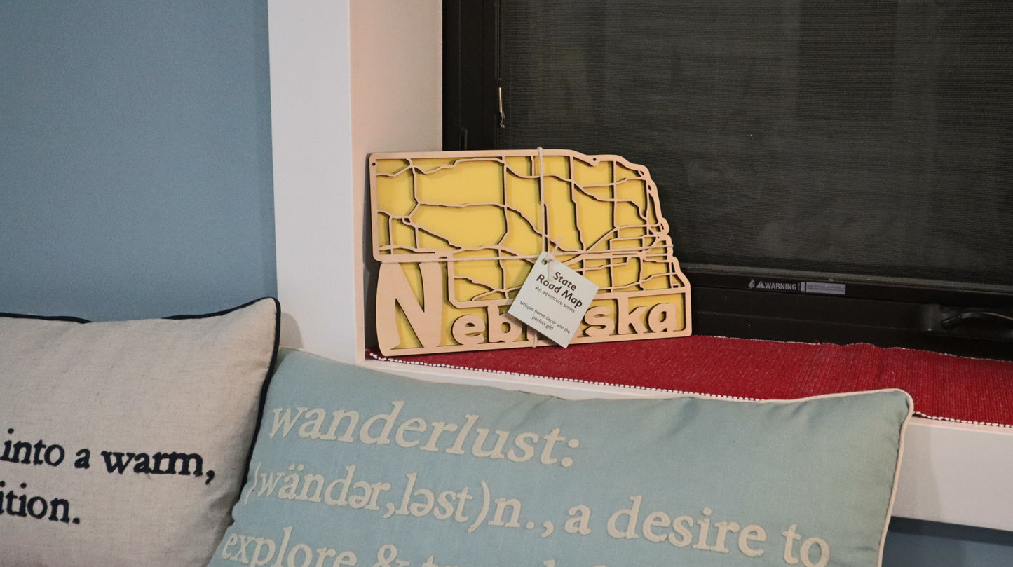 Nebraska State Road Map