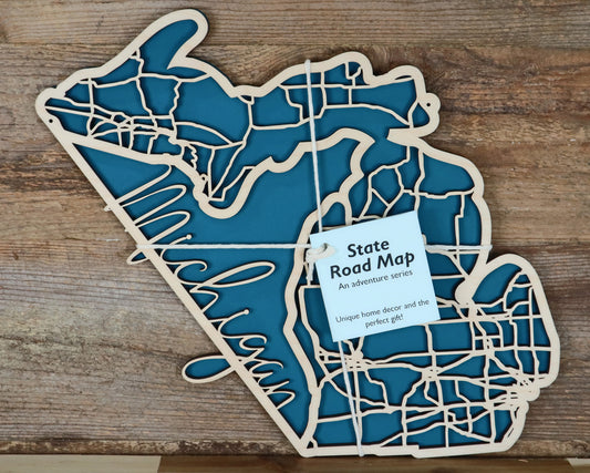 Michigan State Road Map