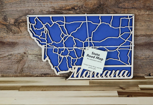 Montana State Road Map