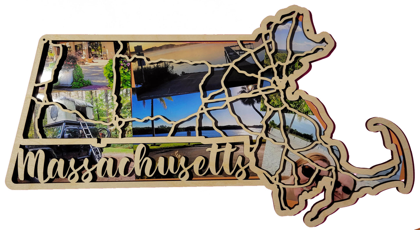 Massachusetts State Road Map