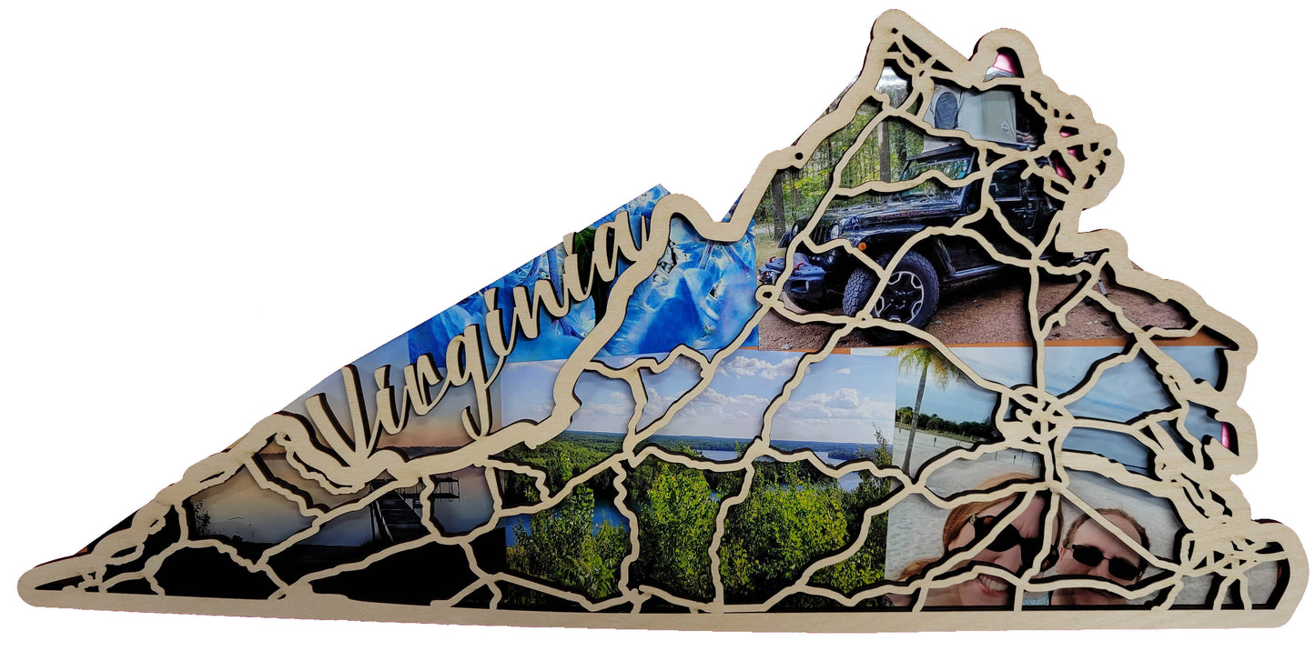 Virginia State Road Map