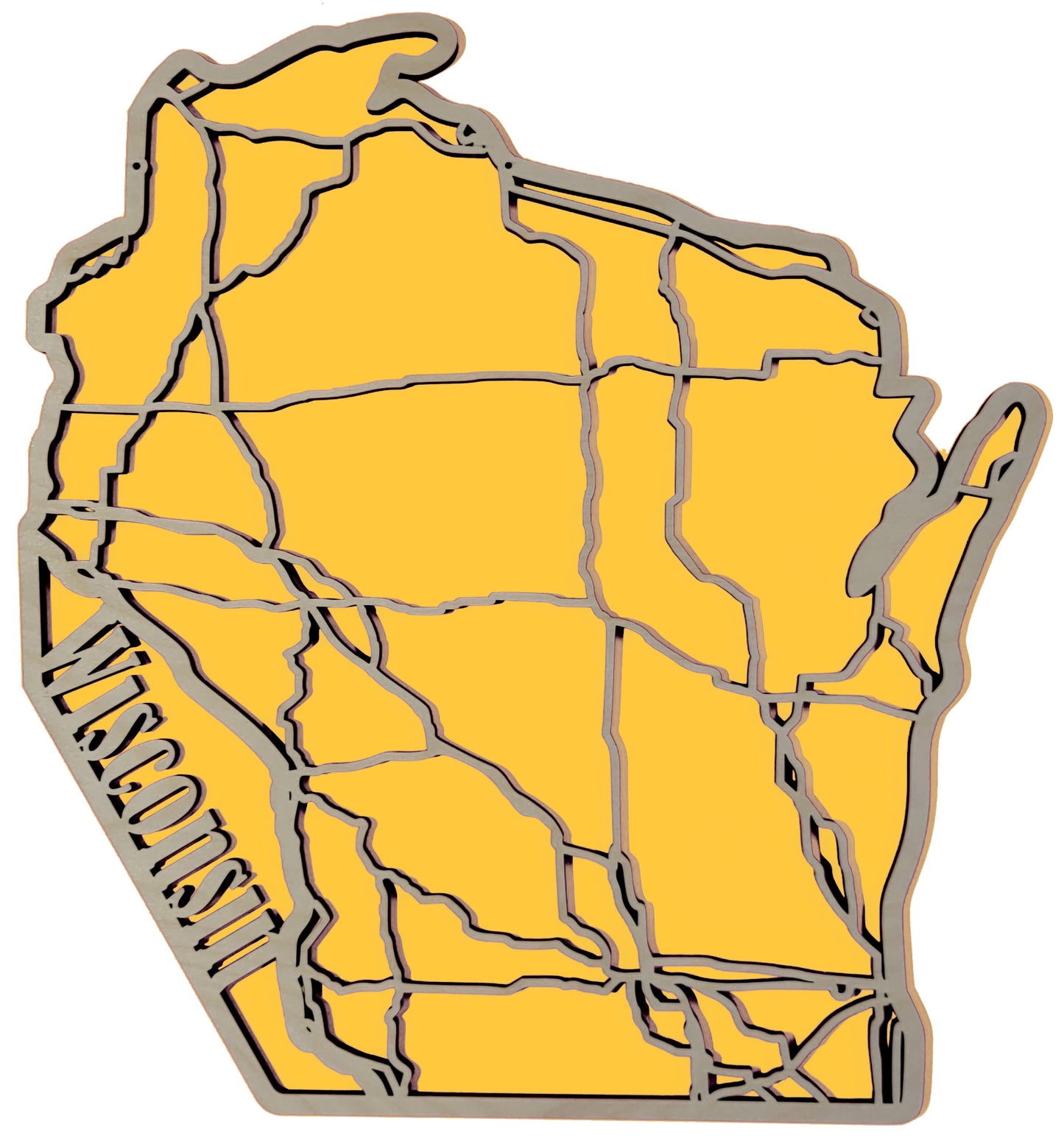 Wisconsin State Road Map