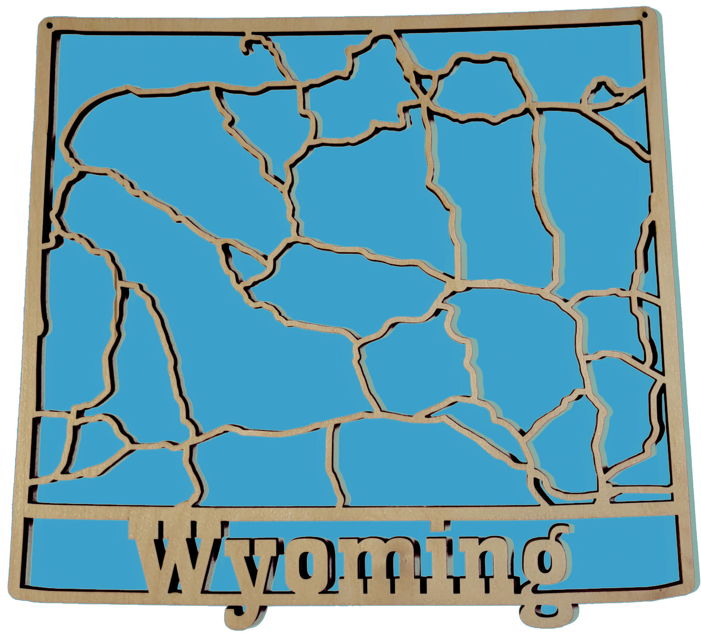 Wyoming State Road Map