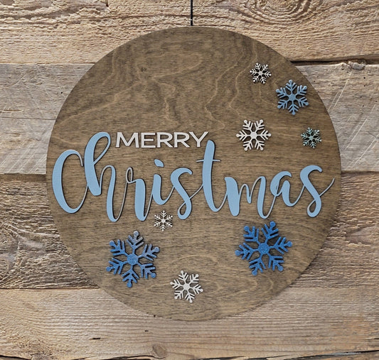 Merry Christmas Round Sign (large)