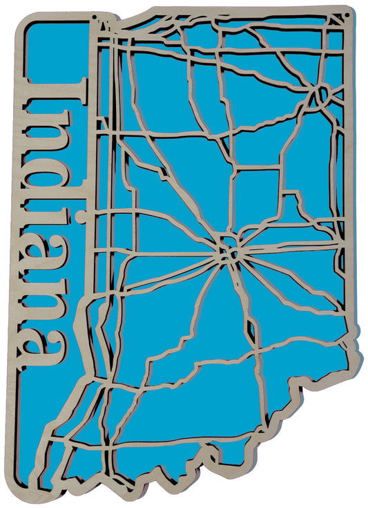 Indiana State Road Map