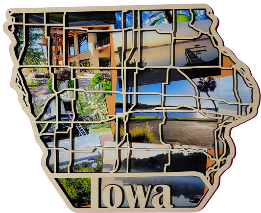 Iowa State Road Map
