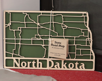 North Dakota State Road Map