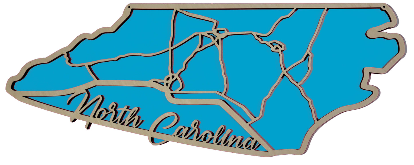 North Carolina State Road Map