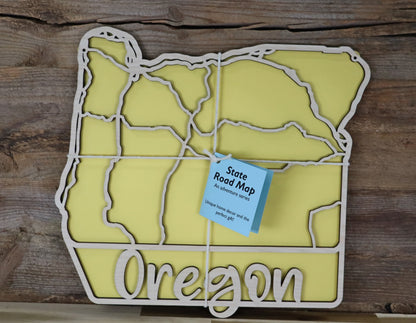 Oregon State Road Map