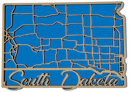 South Dakota State Road Map