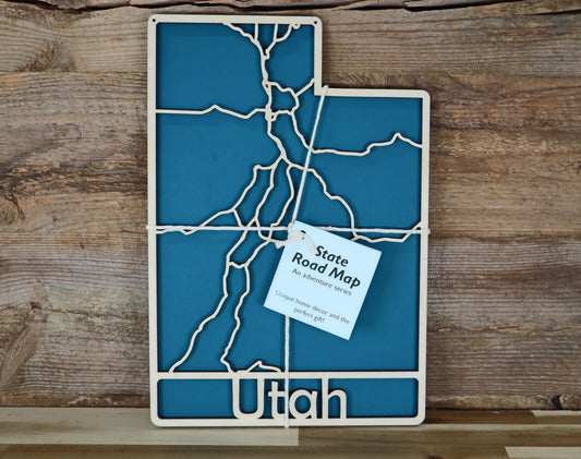 Utah State Road Map